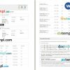 Yatra - SpiceJet airplane e-ticket, Word and PDF download template, 3 pages