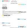 Zambian e-visa Word and PDF example