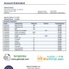 Argentinian Banco Macro S.A. bank statement 3 - 6 months example in Word and PDF format
