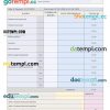 Employer superannuation contribution pay stub Word and PDF example