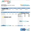 email services company earning statement in Word and PDf formats