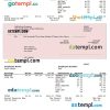 extrim sport company fully editable earning statement in Word and PDF formats