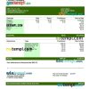 forestry company payslip example in Word and PDF formats