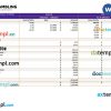 gambling company pay stub example in Word and PDF formats