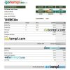 green industry earning statement example in Excel and PDF formats