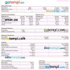 health services company paystub example in Word and PDF formats