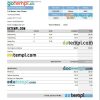 hunting company paystub example in Excel and PDF formats