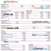 leisure company payroll example in Word and PDF formats