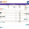 Post City company earning statement example in Word and PDf formats
