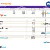 retail company earning statement in Word and PDf formats
