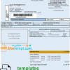 Argentinian water utility bill download example Aysa in Word and PDF format (.doc and .pdf)
