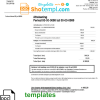 Belgian Electrabel electricity utility bill download example, fully editable in Word and PDF format