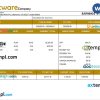 software company paystub example in Word and PDF formats