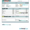 sportswear company earning statement example in Excel and PDF formats