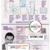 Swedish passport example in PSD format, fully editable, with all fonts