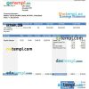 technology company paystub example in Word and PDF formats