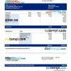 utility company payslip example in Word and PDF formats