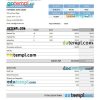 waste management company earning statement example in Excel and PDF formats